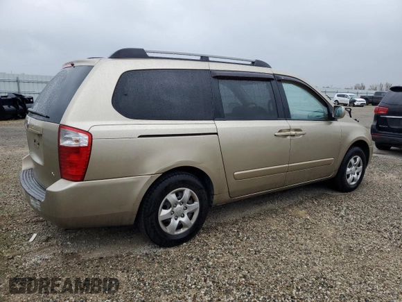 2007 Kia Sedona LX with VIN KNDMB233076160013, listed as a Copart auction lot 48625285 with 90,621 mi miles and Clean Title. Bid and sale history available at carsss.com. Image 3.
