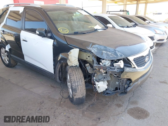 2012 Kia Sorento LX with VIN 5XYKT4A21CG242866, listed as a IAAI auction lot 42172159 with 217,651 mi miles. Bid and sale history available at carsss.com. Image 6.
