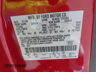 2006 Ford Escape XLT z VIN 1FMYU93126KC43561, wystawiony jako IAAI lot #42527725 z przebiegiem 141 174 mil mil oraz . Historia ofert i sprzedaży dostępna na DreamBid. Obrazek 9.