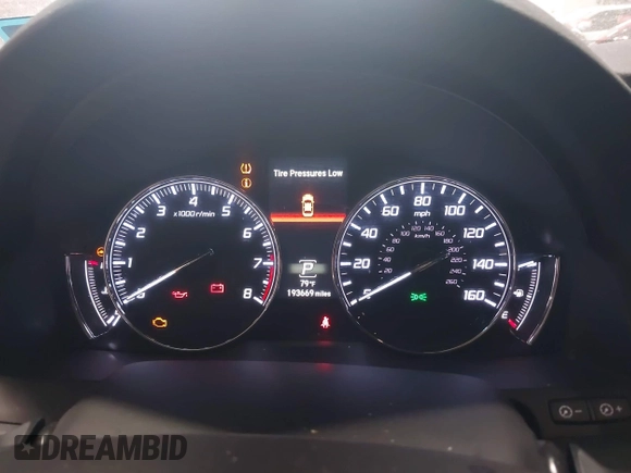 2014 Acura RLX Tech Pkg with VIN JH4KC1F5XEC000262, listed as a IAAI auction lot 42140494 with 193,669 mi miles. Bid and sale history available at carsss.com. Image 7.