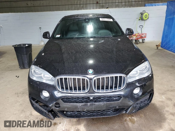2016 BMW X6 xDrive50i with VIN 5UXKU6C51G0R34443, listed as a Copart auction lot 66511594 with 129,083 mi miles and Salvage Title. Bid and sale history available at carsss.com. Image 5.