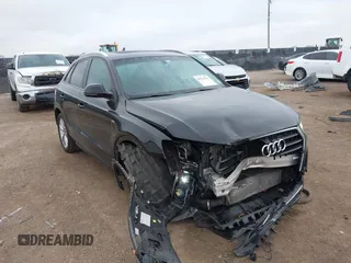 2018 Audi Q3 Premium with VIN WA1BCCFS5JR006877, listed as a IAAI auction lot 41521225 with 77,934 mi miles. Bid and sale history available at carsss.com. Image 1.