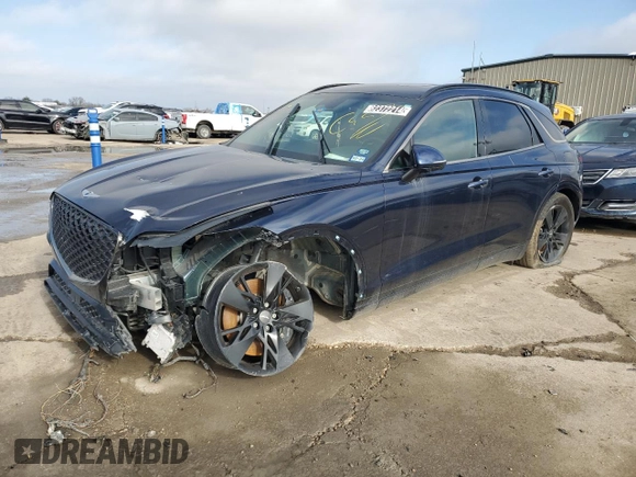2022 Genesis GV70 Sport with VIN KMUMCDTCXNU044624, listed as a Copart auction lot 82372214 with 25,870 mi miles and Clean title. Bid and sale history available at DreamBid. Image 1.