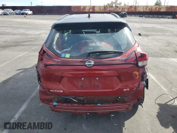 2023 Nissan Kicks SR with VIN 3N1CP5DV0PL494985, listed as a Copart auction lot 48383225 with 34,887 mi miles and Salvage Title. Bid and sale history available at DreamBid. Image 6.