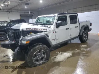 2023 Jeep Gladiator Rubicon with VIN 1C6JJTBG9PL571032, listed as a Copart auction lot 45870555 with 1,937 mi miles and Salvage title. Bid and sale history available at DreamBid. Image 1.