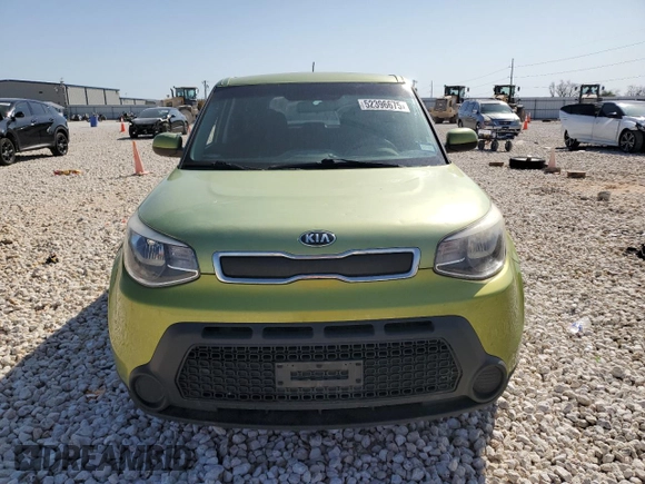 2015 Kia Soul with VIN KNDJN2A23F7799337, listed as a Copart auction lot 52396675 with 0 mi miles and Salvage Title. Bid and sale history available at carsss.com. Image 5.