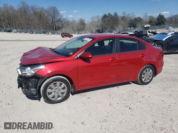 2022 Kia Rio S with VIN 3KPA24AD7NE474758, listed as a Copart auction lot 50734775 with 40,039 mi miles and Salvage Title. Bid and sale history available at carsss.com. Image 1.