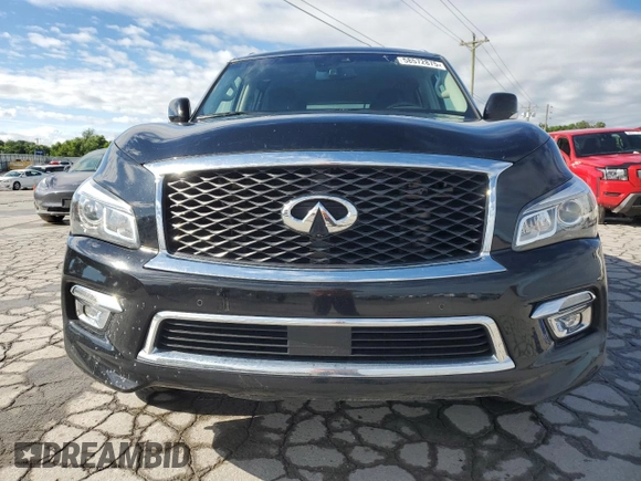 2017 Infiniti QX80 z VIN JN8AZ2NE9H9159198, wystawiony jako Copart lot #58572875 z przebiegiem 136 492 mil mil oraz Szkoda całkowita • Salvage title. Historia ofert i sprzedaży dostępna na DreamBid. Obrazek 5.