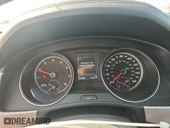 2018 Volkswagen Atlas SE with VIN 1V2DR2CA1JC549051, listed as a Copart auction lot 60279295 with 121,063 mi miles and Salvage title. Bid and sale history available at DreamBid. Image 9.