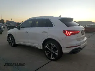 2020 Audi Q3 S line Prestige with VIN WA1FECF35L1035740, listed as a Copart auction lot 77837304 with 119,243 mi miles and Salvage Title. Bid and sale history available at carsss.com. Image 2.