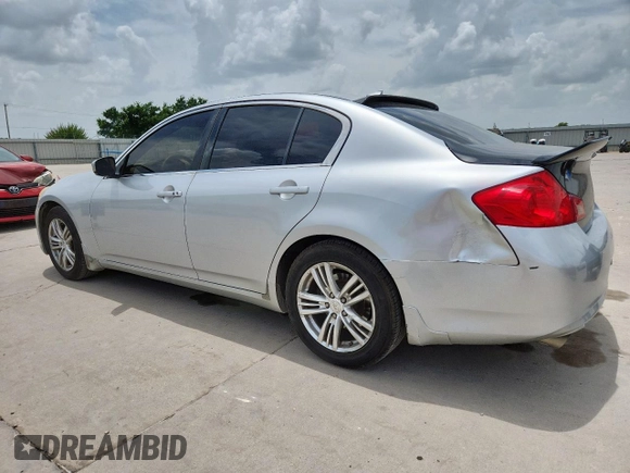 2012 Infiniti G25 Journey with VIN JN1DV6AP5CM810712, listed as a Copart auction lot 63516025 with 177,219 mi miles and Salvage title. Bid and sale history available at DreamBid. Image 2.