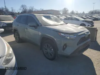 2023 Toyota RAV4 Hybrid XLE Premium with VIN 4T3B6RFV2PU133797, listed as a Copart auction lot 89367465 with 27,998 mi miles and Salvage Title. Bid and sale history available at carsss.com. Image 4.