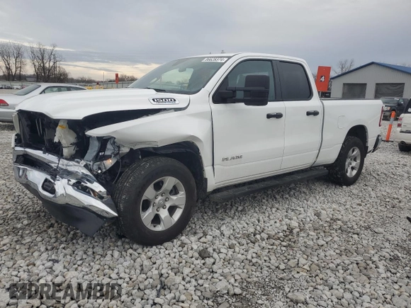 2023 Ram 1500 Big Horn with VIN 1C6SRFBT1PN512704, listed as a Copart auction lot 86628374 with 19,866 mi miles and Salvage Title. Bid and sale history available at carsss.com. Image 1.