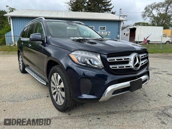 2019 Mercedes-Benz GLS 450 z VIN 4JGDF6EE6KB216140, wystawiony jako Copart lot #58236845 z przebiegiem 149 699 mil mil oraz Czysty tytuł • Clean title. Historia ofert i sprzedaży dostępna na DreamBid. Obrazek 1.