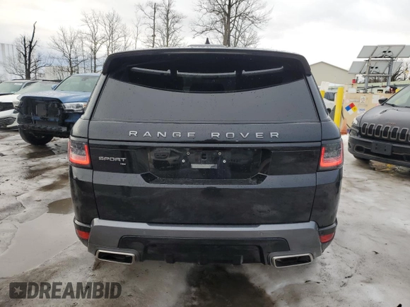 2021 Land Rover Range Rover Sport HSE Silver Edition with VIN SALWR2SU2MA752867, listed as a Copart auction lot 48233955 with 21,411 mi miles and Salvage title. Bid and sale history available at DreamBid. Image 6.