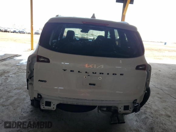 2022 Kia Telluride SX with VIN 5XYP5DHC4NG289407, listed as a Copart auction lot 52576465 with 27,139 mi miles and Salvage Title. Bid and sale history available at DreamBid. Image 6.