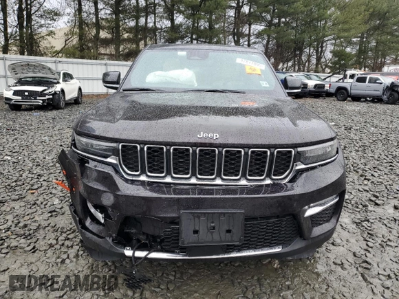 2022 Jeep Grand Cherokee with VIN 1C4RJYB61N8757034, listed as a Copart auction lot 42817095 with 23,396 mi miles and Salvage title. Bid and sale history available at DreamBid. Image 5.