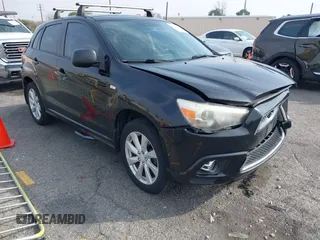 2012 Mitsubishi Outlander Sport SE with VIN JA4AP4AU6CZ000667, listed as a IAAI auction lot 41473935 with 195,414 mi miles. Bid and sale history available at carsss.com. Image 1.