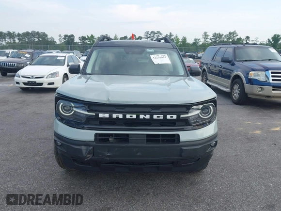 2024 Ford Bronco Sport Outer Banks with VIN 3FMCR9C6XRRF57501, listed as a IAAI auction lot 42295053 with 6,656 mi miles and . Bid and sale history available at DreamBid. Image 12.