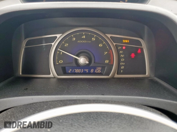 2010 Honda Civic LX with VIN 2HGFA1F52AH315977, listed as a Copart auction lot 54240115 with 217,883 mi miles and Salvage Title. Bid and sale history available at DreamBid. Image 9.