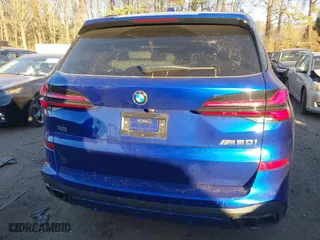 2025 BMW X5 M60i with VIN 5UX33EU04S9W34632, listed as a IAAI auction lot 41274184 with 5,943 mi miles. Bid and sale history available at carsss.com. Image 16.