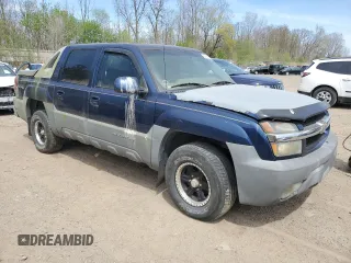 2002 Chevrolet Avalanche with VIN 3GNEK13T12G340985, listed as a Copart auction lot 54938035 with 0 mi miles and Clean Title. Bid and sale history available at carsss.com. Image 4.