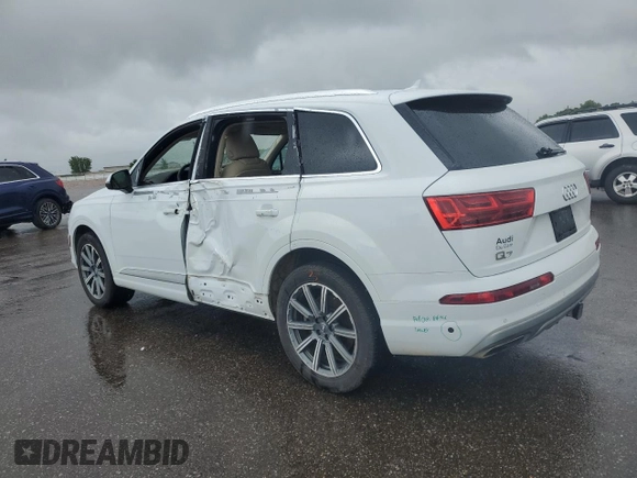 2019 Audi Q7 Prestige z VIN WA1VAAF78KD011315, wystawiony jako Copart lot #56896475 z przebiegiem 74 658 mil mil oraz Szkoda całkowita • Salvage title. Historia ofert i sprzedaży dostępna na DreamBid. Obrazek 2.