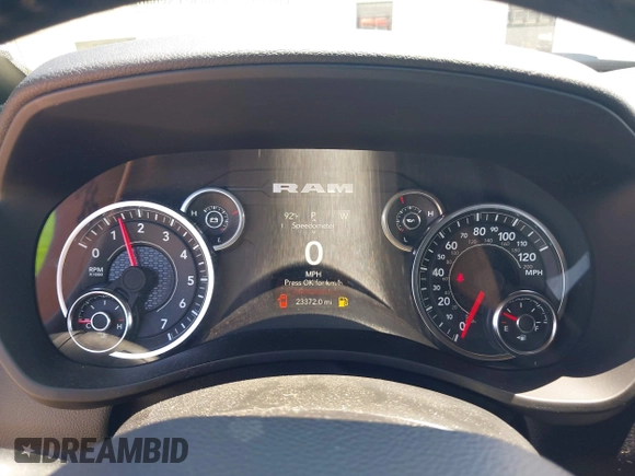 2024 Ram 2500 Big Horn with VIN 3C6UR5DJ6RG249894, listed as a IAAI auction lot 42497716 with 23,372 mi miles and . Bid and sale history available at DreamBid. Image 7.