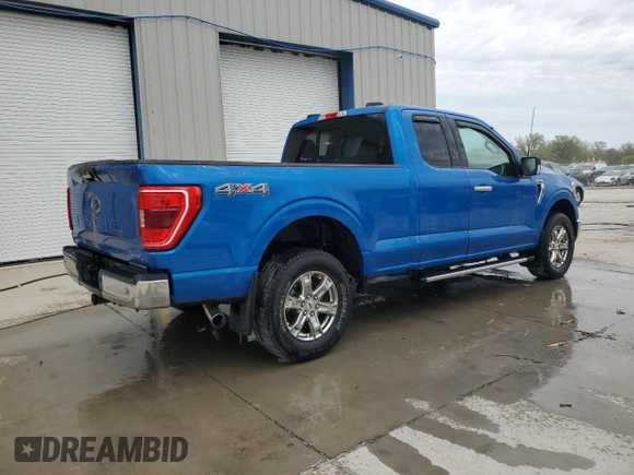 2021 Ford F-150 XL with VIN 1FTFX1E82MKE64671, listed as a Copart auction lot 51819705 with 34,913 mi miles and Salvage title. Bid and sale history available at DreamBid. Image 3.