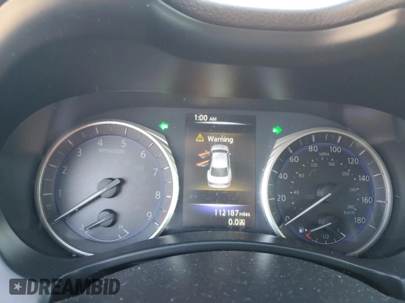 2014 Infiniti Q50 Sport with VIN JN1BV7AP0EM689376, listed as a Copart auction lot 42534115 with 112,187 mi miles and Salvage Title. Bid and sale history available at DreamBid. Image 9.