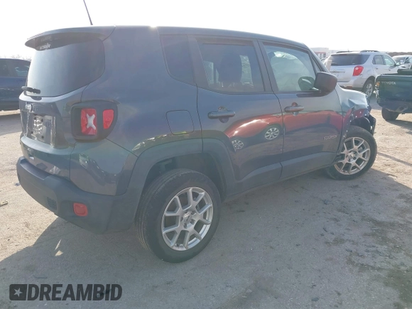 2023 Jeep Renegade Latitude with VIN ZACNJDB12PPP60061, listed as a IAAI auction lot 41578463 with 21,376 mi miles and . Bid and sale history available at DreamBid. Image 4.