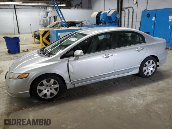 2008 Honda Civic LX z VIN 1HGFA16568L002587, wystawiony jako Copart lot #60371515 z przebiegiem 192 191 mil mil oraz Czysty tytuł • Clean title. Historia ofert i sprzedaży dostępna na DreamBid. Obrazek 1.