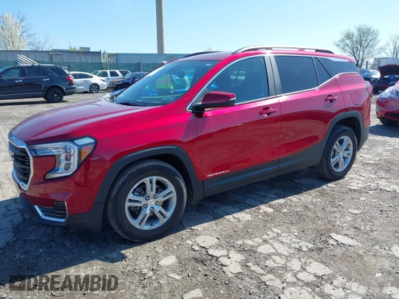 2023 GMC Terrain SLE with VIN 3GKALMEG0PL177061, listed as a IAAI auction lot 41936670 with 18,507 mi miles and . Bid and sale history available at carsss.com. Image 16.