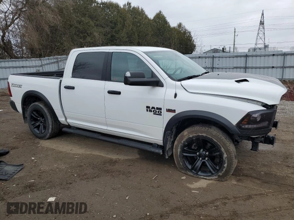 2021 Ram 1500 Warlock z VIN 1C6RR7LT5MS502595, wystawiony jako Copart lot #48821275 z przebiegiem 62 281 mil mil oraz Szkoda całkowita • Salvage title. Historia ofert i sprzedaży dostępna na DreamBid. Obrazek 4.