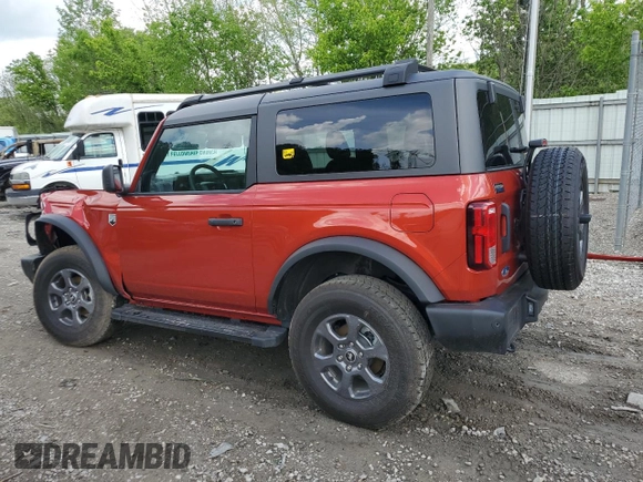 2024 Ford Bronco Big Bend z VIN 1FMDE7AH8RLB10818, wystawiony jako Copart lot #54044715 z przebiegiem 5 330 mil mil oraz Szkoda całkowita • Salvage title. Historia ofert i sprzedaży dostępna na DreamBid. Obrazek 2.