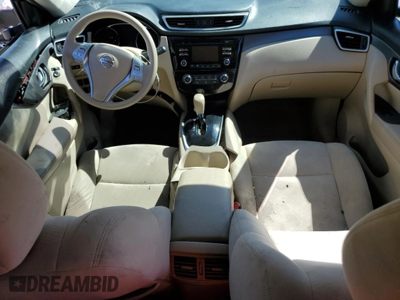 2015 Nissan Rogue S with VIN KNMAT2MT1FP504732, listed as a Copart auction lot 49896385 with 97,213 mi miles and Non Repairable. Bid and sale history available at carsss.com. Image 8.