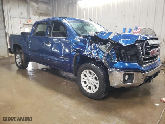 2015 GMC Sierra 1500 SLE with VIN 3GTU2UEC0FG164648, listed as a Copart auction lot 88479795 with 196,043 mi miles and Salvage Title. Bid and sale history available at carsss.com. Image 4.