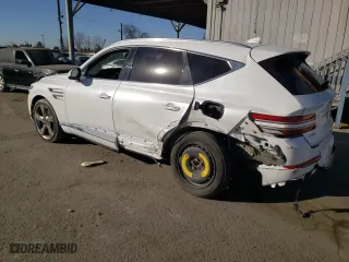 2021 Genesis GV80 with VIN KMUHBDSB2MU048162, listed as a Copart auction lot 42252745 with 59,732 mi miles and Salvage Title. Bid and sale history available at carsss.com. Image 2.