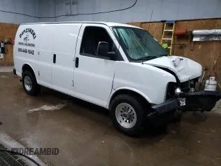 2015 Chevrolet Express Cargo with VIN 1GCWGFCF8F1197303, listed as a Copart auction lot 84651484 with Not provided miles and Salvage title. Bid and sale history available at DreamBid. Image 4.