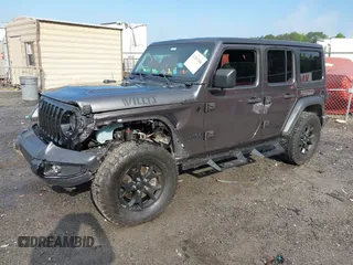 2021 Jeep Wrangler Unlimited Willys с VIN 1C4HJXDG2MW646904, выставлен на аукционе IAAI как лот 42267506 с пробегом 55 530 миль миль и . История ставок и продаж доступна на DreamBid. Изображение 18.