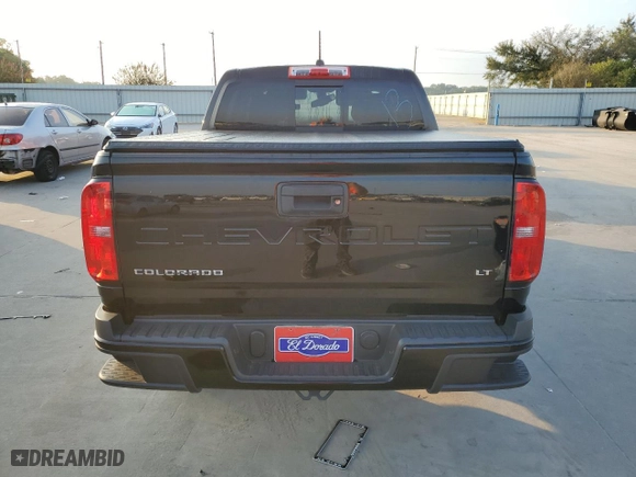 2022 Chevrolet Colorado 2WD LT with VIN 1GCGSCEA8N1332149, listed as a Copart auction lot 71750174 with 46,323 mi miles and Salvage Title. Bid and sale history available at carsss.com. Image 6.