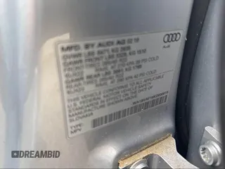 2019 Audi Q8 Premium Plus with VIN WA1BVAF19KD030815, listed as a IAAI auction lot 42471759 with 121,239 mi miles and . Bid and sale history available at DreamBid. Image 9.