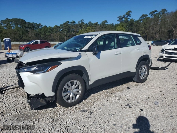2023 Toyota Corolla Cross L with VIN 7MUAAAAG8PV045882, listed as a Copart auction lot 41657445 with 44,475 mi miles and Salvage Title. Bid and sale history available at carsss.com. Image 1.