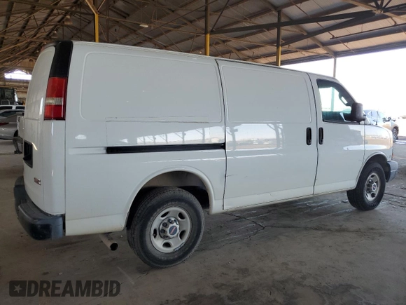 2017 GMC Savana Cargo z VIN 1GTW7AFF0H1296957, wystawiony jako Copart lot #58577405 z przebiegiem 186 773 mil mil oraz Tytuł czysty. Historia ofert i sprzedaży dostępna na DreamBid. Obrazek 3.