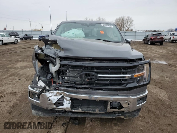 2024 Ford F-150 XLT with VIN 1FTEW3LP6RKF69984, listed as a Copart auction lot 47840155 with 2,188 mi miles and Salvage Title. Bid and sale history available at carsss.com. Image 5.