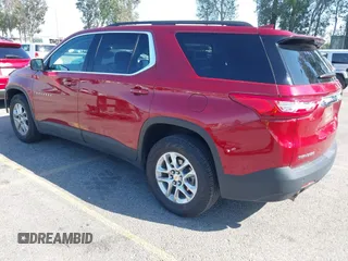 2020 Chevrolet Traverse LT Cloth with VIN 1GNERGKW5LJ300483, listed as a IAAI auction lot 41988927 with 89,250 mi miles. Bid and sale history available at carsss.com. Image 3.
