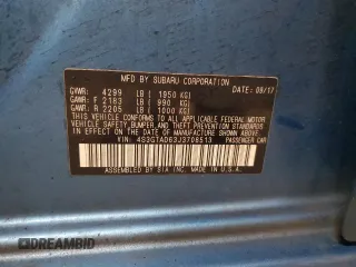 2018 Subaru Impreza Premium z VIN 4S3GTAD63J3708513, wystawiony jako Copart lot #43439975 z przebiegiem 134 369 mil mil oraz Szkoda całkowita • Salvage title. Historia ofert i sprzedaży dostępna na DreamBid. Obrazek 14.