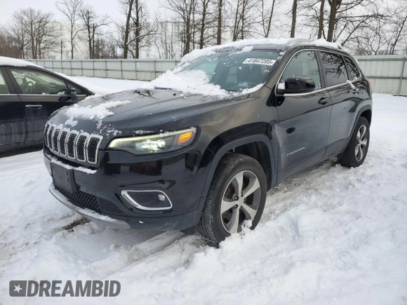 2019 Jeep Cherokee Limited with VIN 1C4PJMDX3KD446178, listed as a Copart auction lot 41847205 with 87,219 mi miles and Salvage Title. Bid and sale history available at carsss.com. Image 1.
