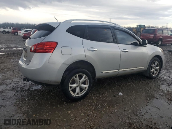 2011 Nissan Rogue SV with VIN JN8AS5MT4BW568126, listed as a Copart auction lot 46417875 with 123,718 mi miles and Salvage Title. Bid and sale history available at carsss.com. Image 3.