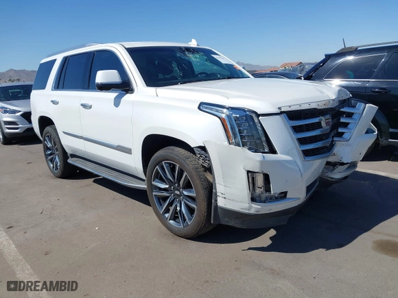 2016 Cadillac Escalade Luxury Collection with VIN 1GYS4BKJ1GR214364, listed as a IAAI auction lot 42107649 with 86,977 mi miles. Bid and sale history available at carsss.com. Image 1.